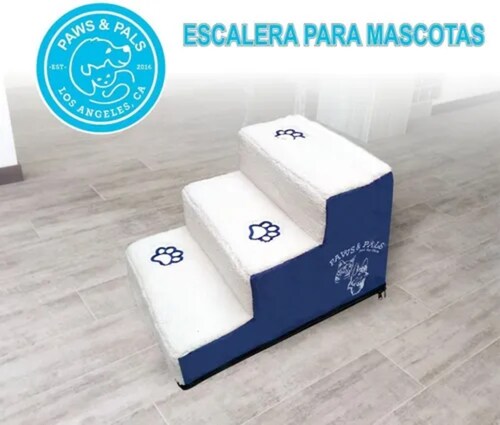 ESCALERA DE 3 ESCALONES PARA MASCOTAS PAWS & PALS
