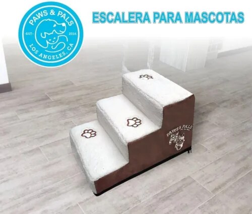 ESCALERA DE 3 ESCALONES PARA MASCOTAS PAWS & PALS