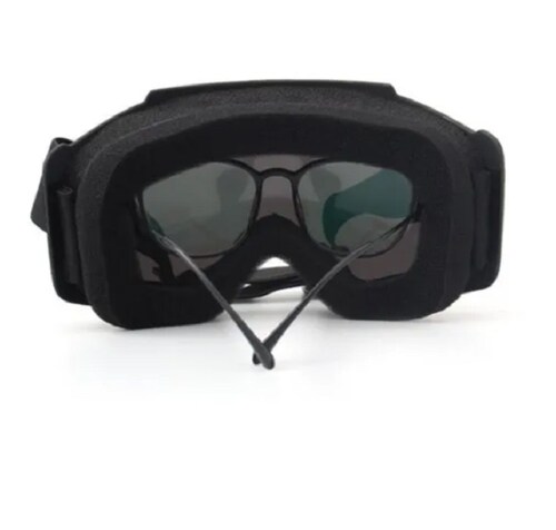 Mascara Y Goggles Motociclismo Tornasol Negro