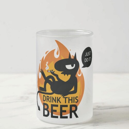 Tarro Cervecero, 22oz (680ml), Beer Mug Luci Disenchantment, Just do it! Desencanto.
