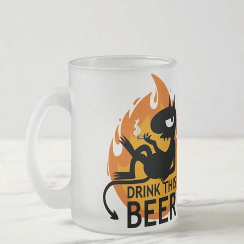 Tarro Cervecero, 22oz (680ml), Beer Mug Luci Disenchantment, Just do it! Desencanto.
