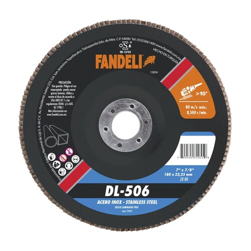 Disco Laminado Pro Dl-506 Fandeli 180 X 22,23 Mm 72957