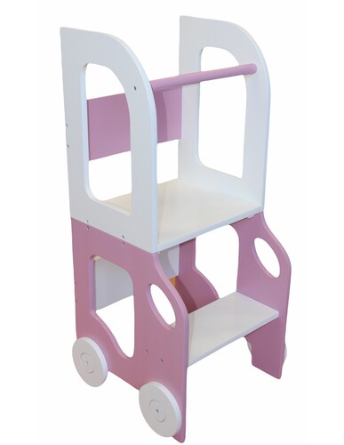 Torre De Aprendizaje Montessori Color Rosa