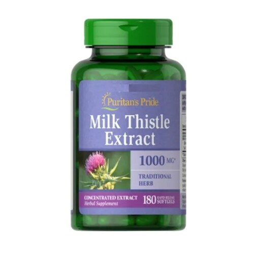 Cardo Mariano Milk Thistle 1000mg 180 Capsulas Puritan's Pride 
