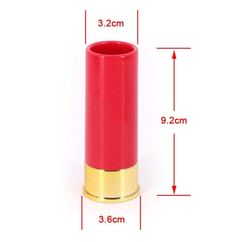 Set 4 Vaso Shots en Forma de Cartucho Calibre 12