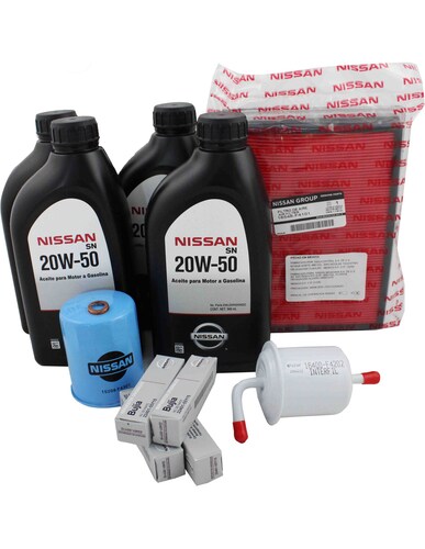 Kit de afinación completo original Nissan Tsuru III 1992-2017 Aceite 20w50.
