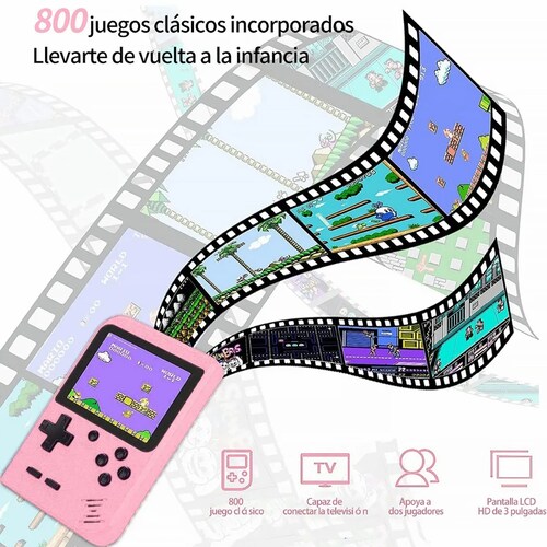 Consola Game Boy 800 Juegos Clásicos Mario Bros