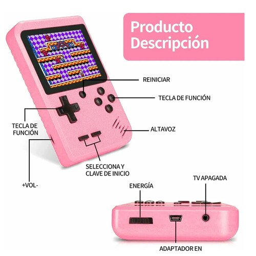 Consola Game Boy 800 Juegos Clásicos Mario Bros