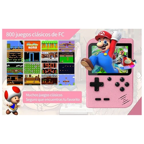 Consola Game Boy 800 Juegos Clásicos Mario Bros