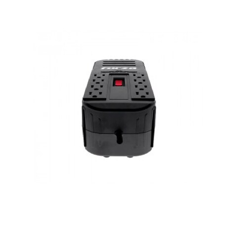 Regulador FORZA Negro Hogar Oficina 1200VA 600W energia descargas electricas tv Smartv PC MAC LAP