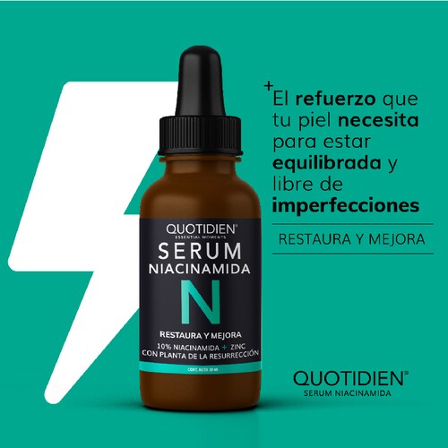 Serum Niacinamida + Zinc Skin Care Hidratante Suero Facial Quotidien 30ml