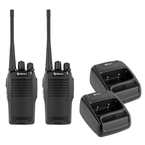 Kit De 2 Radios Intercomunicadores De 5 Watts UHF Steren RAD-010