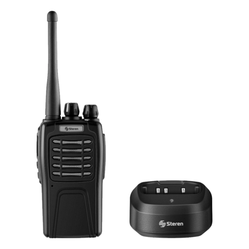 Radio Intercomunicador Profesional 5 Km De Alcance 3 Watts UHF Steren RAD-510