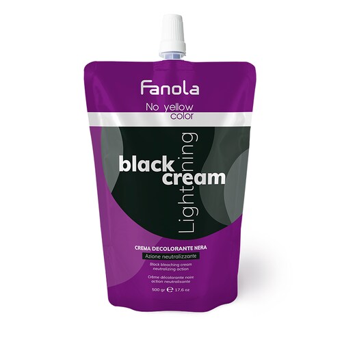 Crema decolorante negra 500 g.  Black Lightening de Fanola