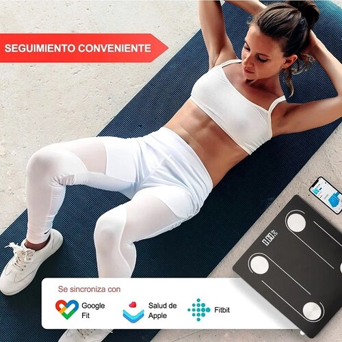 Escala De Grasa Corporal Digital Inteligente Bluetooth 4.0 Negra