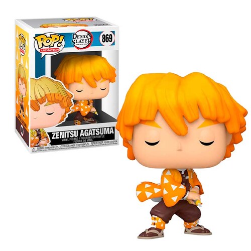 Funko Pop Zenitsu Agatsuma #869 Figura Demon Slayer Anime Original