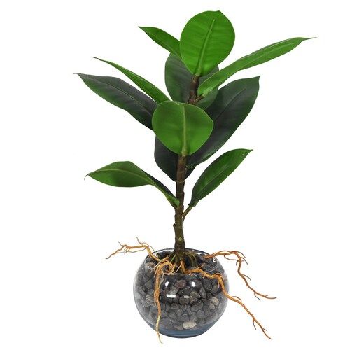 Planta Brote De Magnolia Artificial Árbol Con Raíz 33 Cm