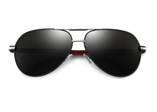Lentes De Sol Estilo Aviador Gota Grande PLATEADO Unisex Polarizado Uv400 ENKY