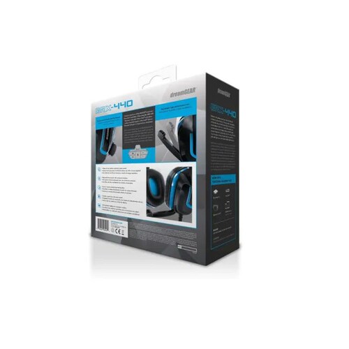 Audifonos DreamGear GRX-440 PS4/5 Negros Con Azul 