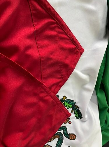 Bandera de mexico para exterior de intemperie de 90x1.58