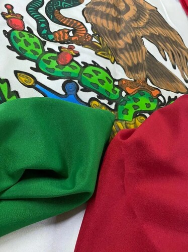Bandera de mexico para exterior de intemperie de 90x1.58