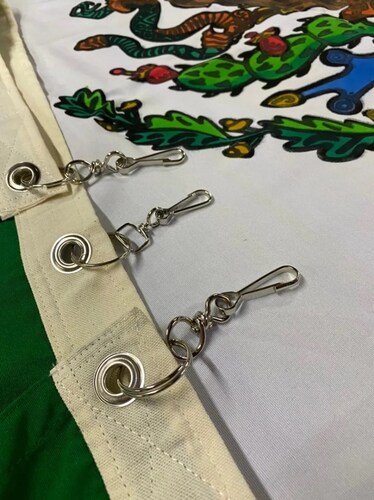 Bandera de mexico para exterior de intemperie de 90x1.58