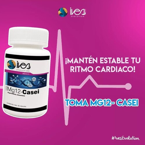 Magnesio Ives Evolution México Lacto bacilos Casei Alfalfa 60 Cáps..