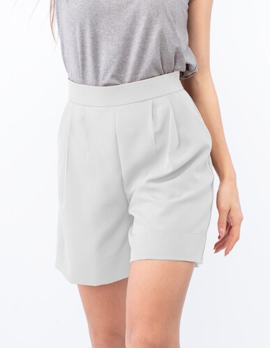 Short cintura alta con bolsas AMAD para dama 