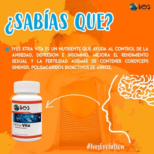 Xtra Vita Ives México Cordyceps sinensis Polisacaridos de Arroz 60 U..