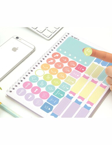 Planner Semanal The Yellow Clip Con Stickers