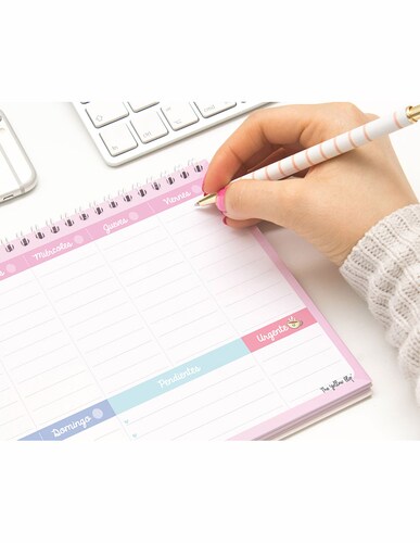 Planner Semanal The Yellow Clip Con Stickers