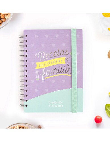 Libro Recetas con Amor: Cuaderno de Recetas en Blanco. 100 Fichas