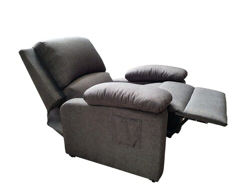 RECLINABLE BOLTON SILVER CURRY ESPACIO MUEBLES (ENTREGA UNICAMENTE EN CDMX Y AREA METROPOLITANA)