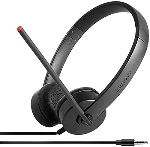 Diadema Lenovo Stereo Analog Alámbrico 3.5mm 