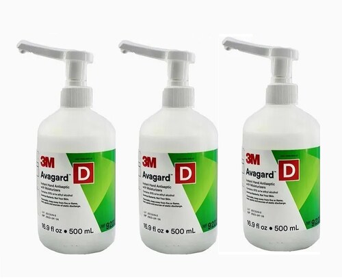 Kit De 3 Piezas De 3m Avagard D Antiséptico De Manos Con Humectante 