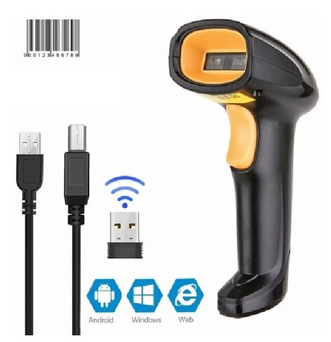 Lector De Códigos De Barras Inalámbrico Escáner Laser Usb