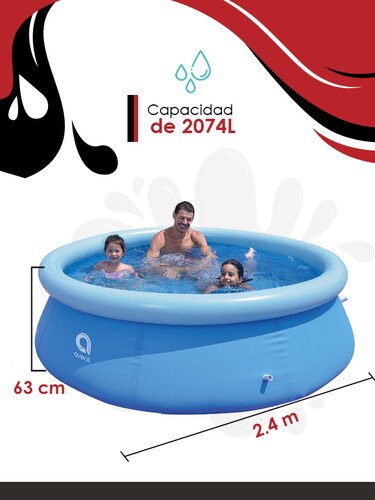 Alberca Inflable Circular Avenli 240x63cm.