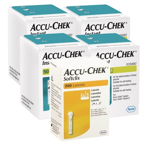 Accu-chek Instant 200 Tiras Y 200 Lancetas P Glucometro