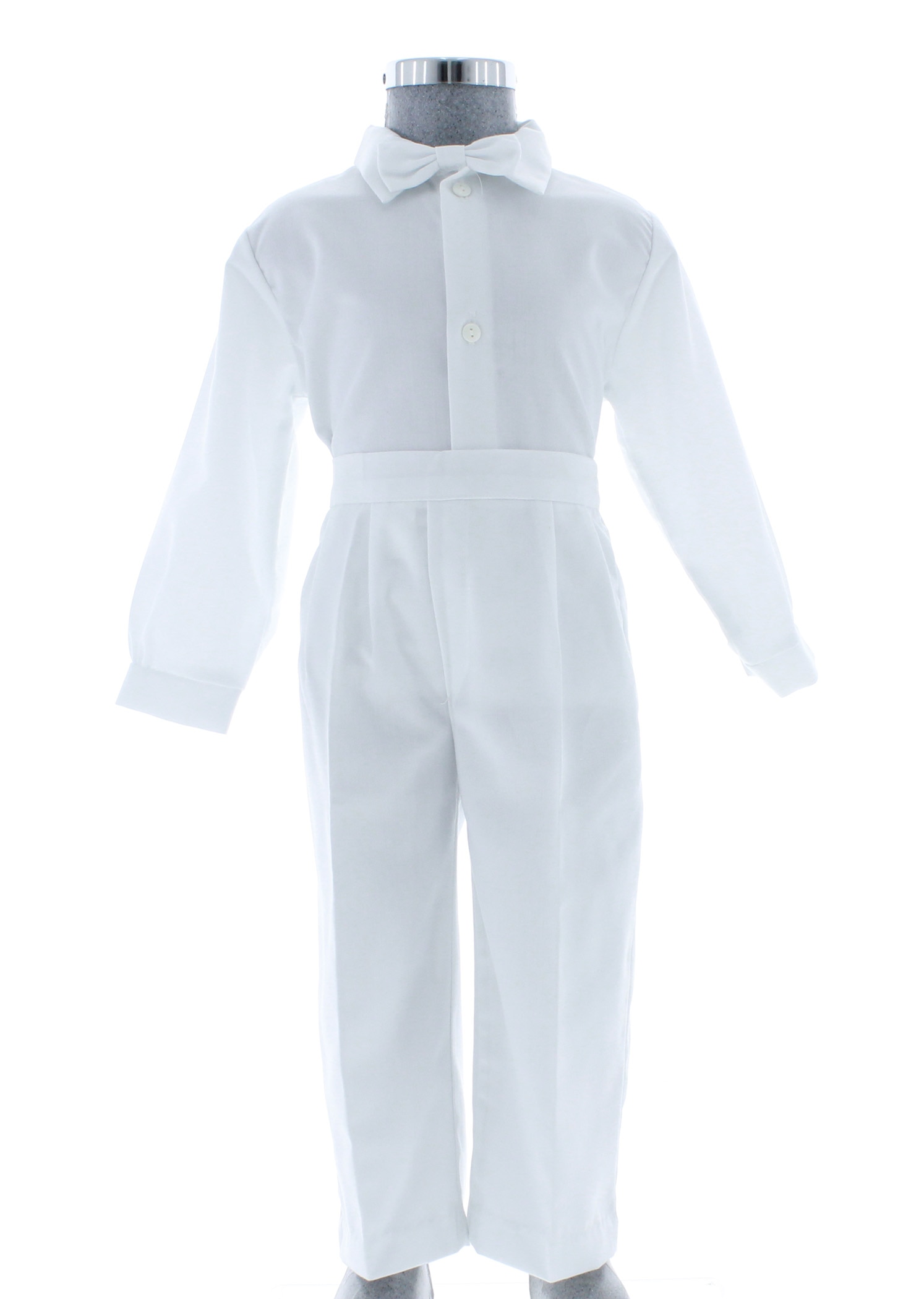 Traje blanco best sale para niño bautizo