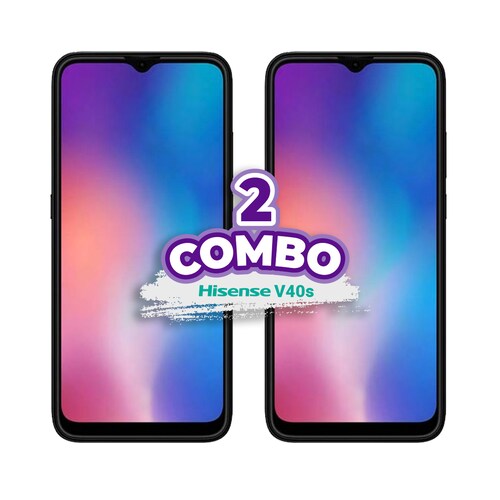 COMBO DE 2 PIEZAS HISENSE V40S 64GB 4GB RAM DORADO