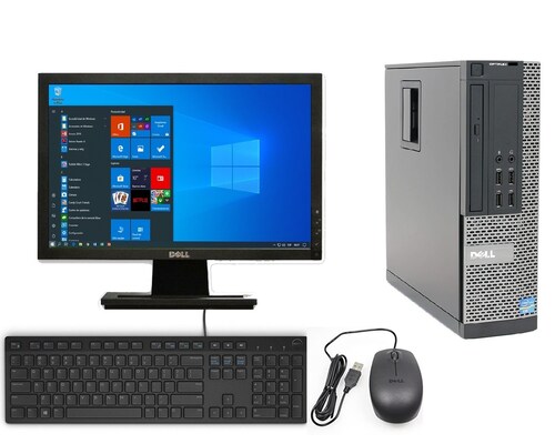 PC Dell Optiplex 790 SFF- Intel Core i3, 2da- 8GB RAM- 500GB HDD- Monitor 17"- Windows 10 Pro- Equipo Clase A, Reacondicionado. .