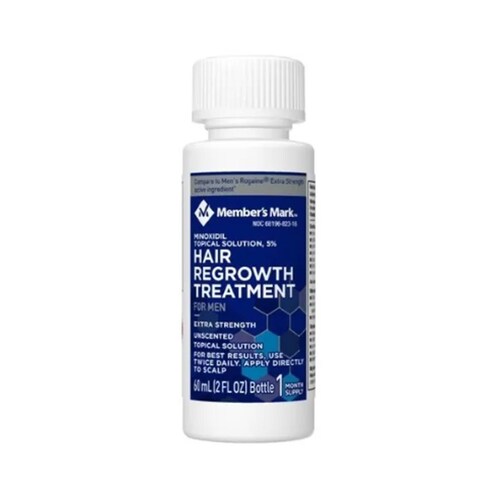 Minoxidil 5% Members Mark Topica 6 Meses Liquido 60ml 6 Pack 