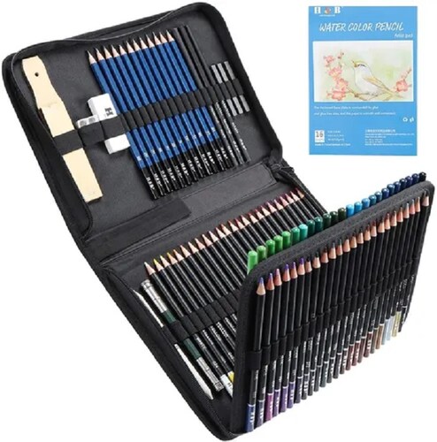 Set 96 Lápices De Dibujo De Colores Profesional Escolar