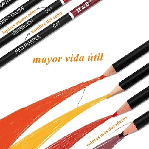 Set 96 Lápices De Dibujo De Colores Profesional Escolar