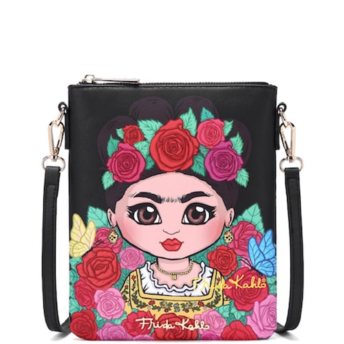 Crossbody Frida Kahlo Animada Mensajera Original FA408.