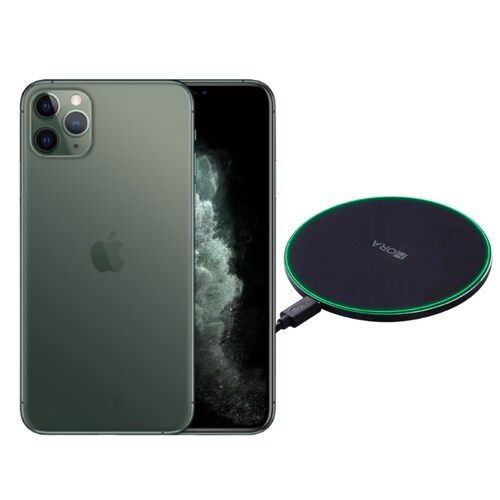iPhone 11 Pro Max 256GB Verde Reacondicionado Grado A + Cargador Genérico