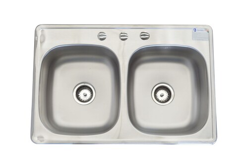 Fregadero Cocina Empotrar 2 Tinas 84x56x18 C110