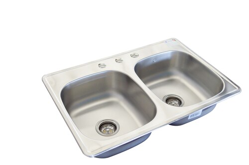 Fregadero Cocina Empotrar 2 Tinas 84x56x18 C110