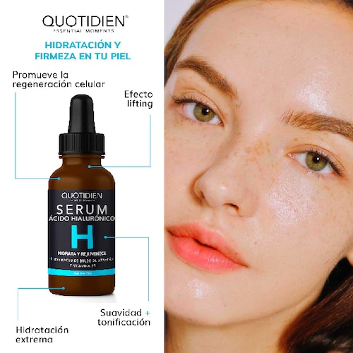 Kit Serum Vitamina C + Suero Acido Hialuronico Skin Care Hidratante Facial Quotidien
