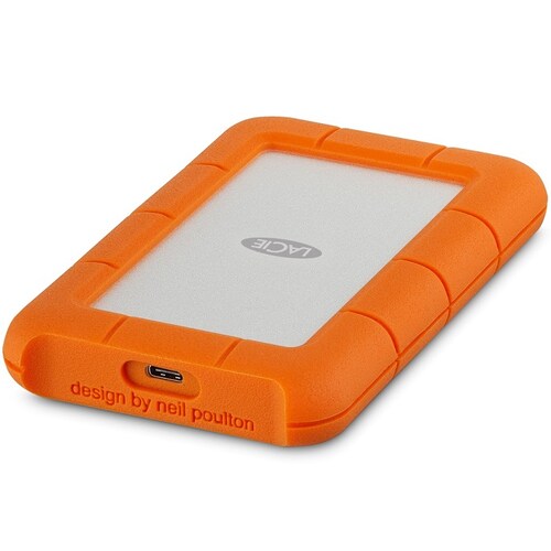 Disco Duro Externo LaCie Rugged 2TB USB-C Y USB3 STFR2000800